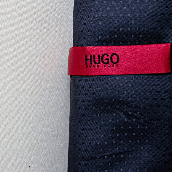 Mens Wool Blazer Jacket Gray | Size 42 L | Hugo Boss - Picture 6 of 8